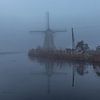 Boezemmolen nr. 6 in de mist van Stephan Neven