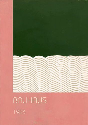 Bauhaus Minimalistisch Golfontwerp 1923 van Niklas Maximilian