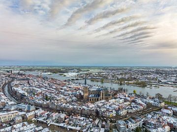 Matinée froide à Kampen vue d'en haut sur Sjoerd van der Wal Photographie