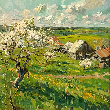 Schilderij Landschap | Landschap Schilderij van ARTEO Schilderijen