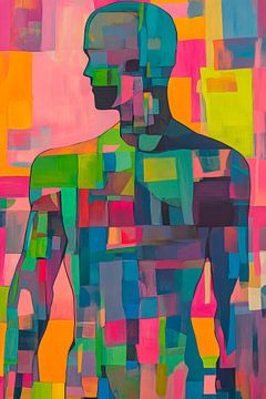 Colourful being - body portrait by Poster Art Shop