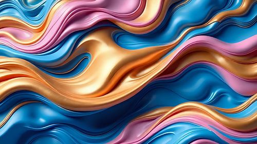 Golven van kleurrijke pracht