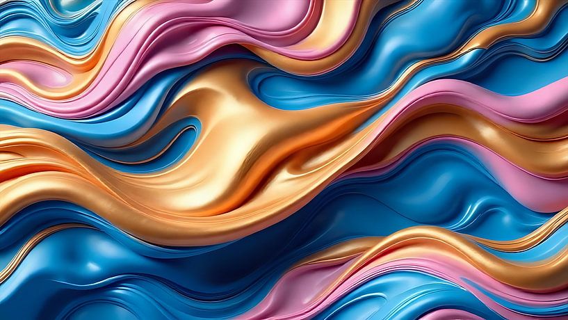 Golven van kleurrijke pracht van Jean Pierre