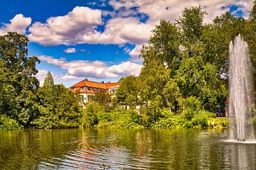 Kasteel Berge vom Teich van Carl-Ludwig Principe