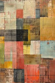 Abstract colourful patterned painting by Art & Soul Creations