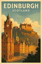 Edinburgh by Poster Art Shop