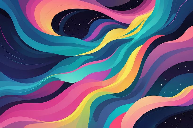 abstract background aurora rainbow by hisam colours