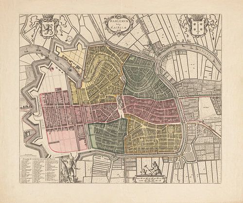 Plattegrond van Haarlem uit 1778