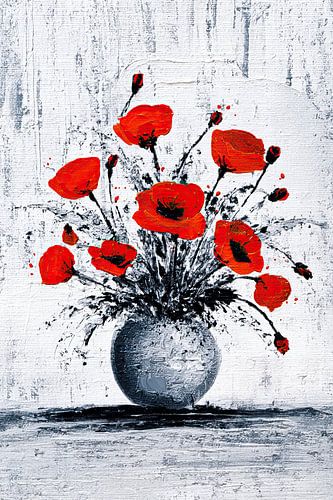 Pops of Color in a Vase