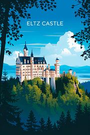 Château d'Eltz, Allemagne. sur Poster Art Shop