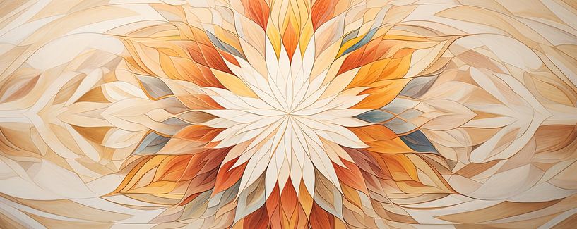 Moderne Mandala 199931 van Abstract Schilderij