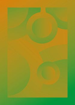 Psychedelisch Abstracte Cirkels - Felle kleur V3