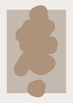 Bright - grafische vorm op een beige achtergrond