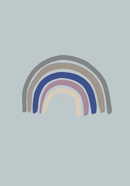 Bleu arc-en-ciel par Pictufy Studio