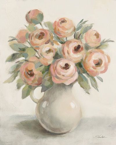 Blush Flowers in a Jug, Silvia Vassileva