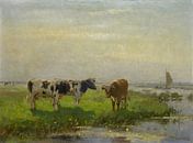 Kühe auf der Weide, Bernardus Antonie van Beek von Meesterlijcke Meesters Miniaturansicht