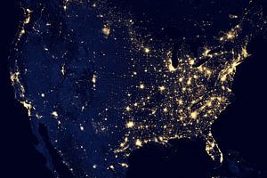 Stadtlichter der Vereinigten Staaten von Digital Universe