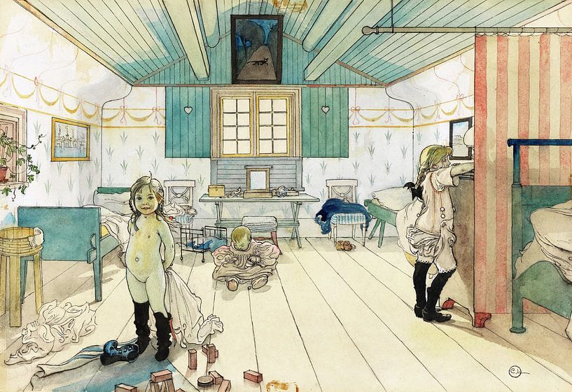 Carl Larsson,Mamma's and the Small Girl's Room, 1895 by finemasterpiece