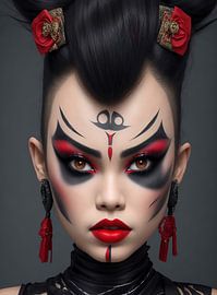 Punk rock Geisha by Brian Morgan