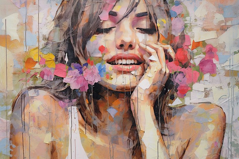 Mia | Portrait moderne Collage par La collection ARTEO