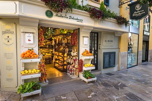Mallorca Delicatessen winkel voor fijnproevers in het historische centrum van Palma de Mallorca