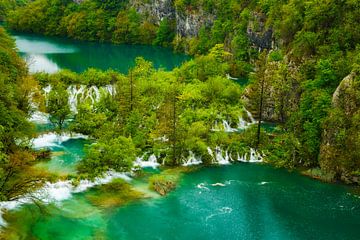 Zicht op de Plitvice Meren