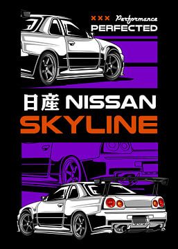 Nissan Skyline GTR R34 JDM Auto van Adam Khabibi