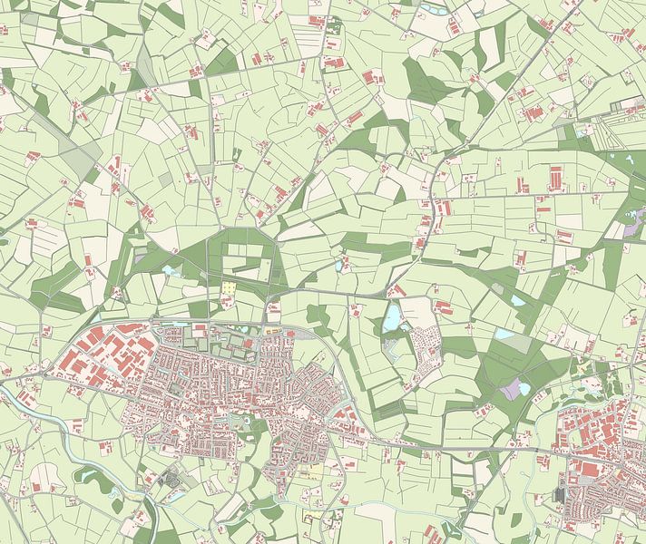 Map of Scherpenzeel by Rebel Ontwerp