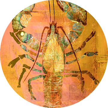 Kreeft. Graphic. Schilderij.