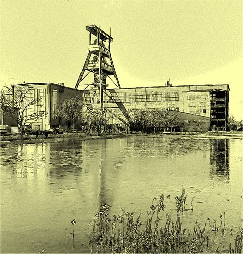 Ewald Colliery als ijskaart