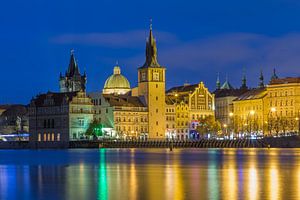 La vieille ville de Prague à l'heure bleue, République tchèque - 1