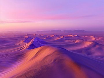 Woestijnlucht aan het begin van de dag van fernlichtsicht