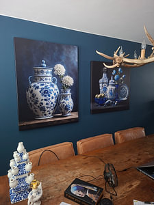 Duo in Delfter Blau
