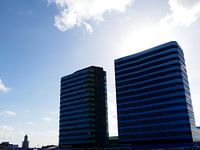 WTC Arnhem met Eusebius kerk achtergrond