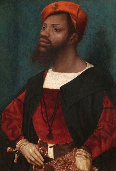 Porträt eines afrikanischen Mannes, Jan Jansz Mostaert - ca. 1525 von Het Archief