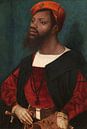Porträt eines afrikanischen Mannes, Jan Jansz Mostaert - ca. 1525 von Het Archief Miniaturansicht