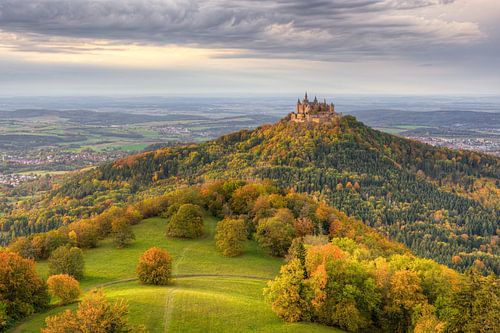 Hohenzollern Castle in autumn