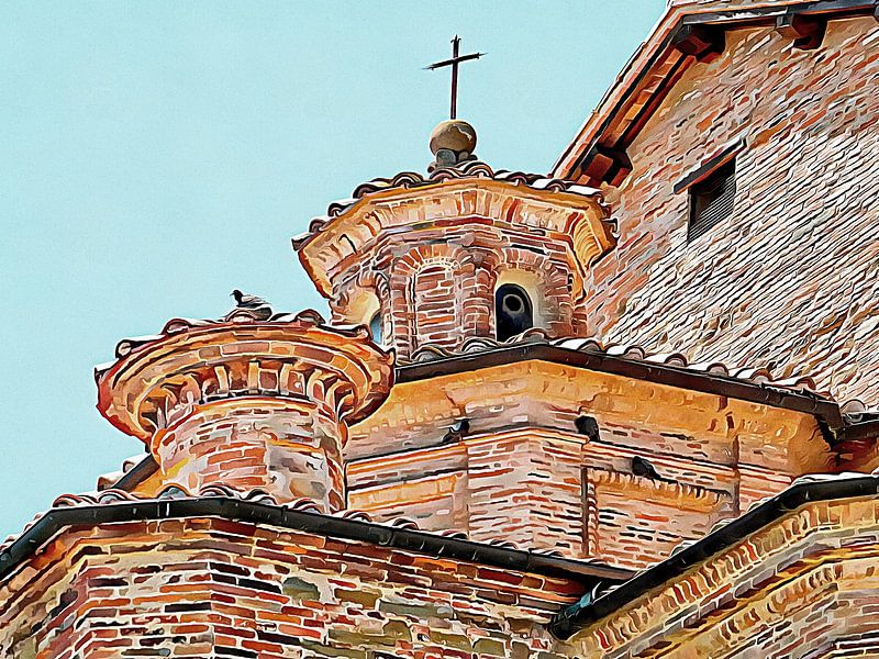 Religious Roofline Roosting by Dorothy Berry-Lound