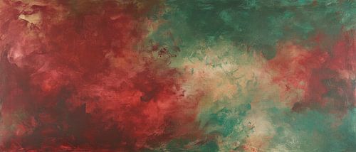 Play of colours in red and green
