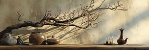 Still life panorama robust strong and asian by Digitale Schilderijen