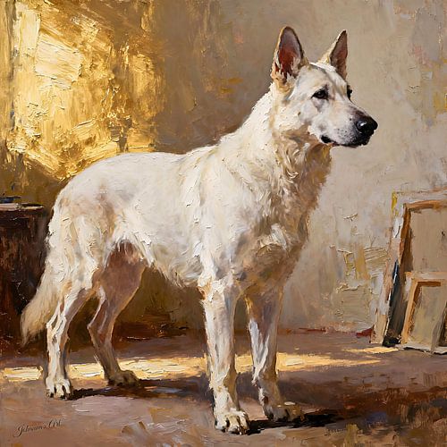 Witte Zwitserse herdershond 2