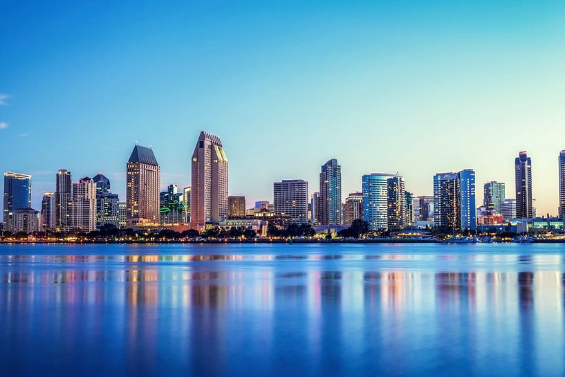 Skyline At The Bluest Hour by Joseph S Giacalone Photography