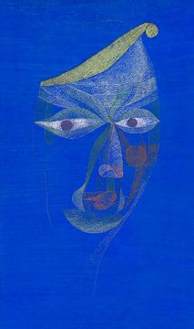 Bildnis eines Asiaten (Portret van een Oosterling) (1924) door Paul Klee. van Dina Dankers