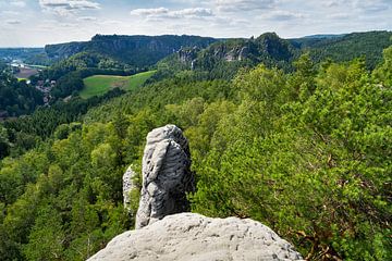 Ausblick vom Gamrig in die Sächsische Schweiz 1