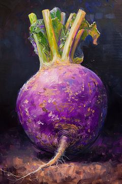 Painting Kohlrabi by Blikvanger Schilderijen