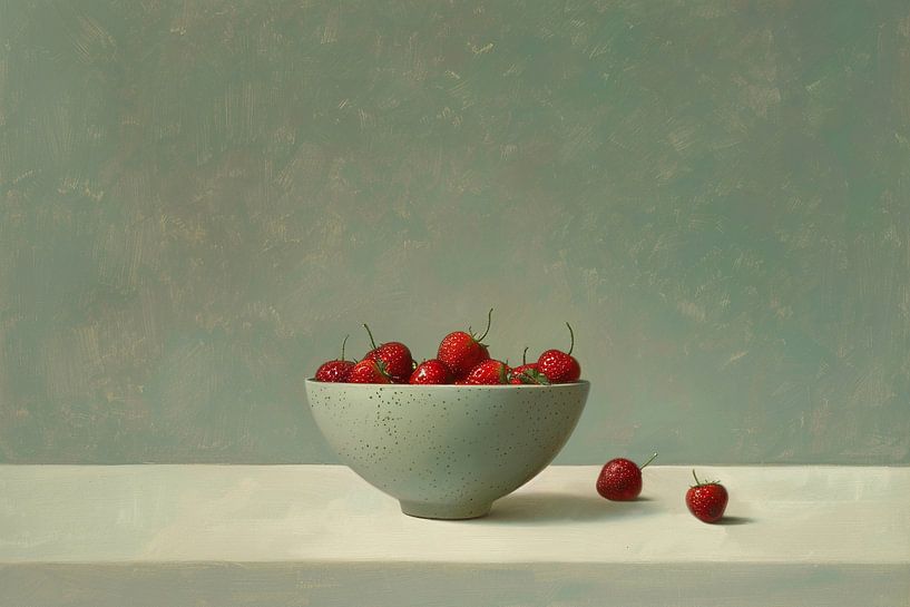 Erdbeeren | Stille Reflexionen von Rot von Kunst Laune