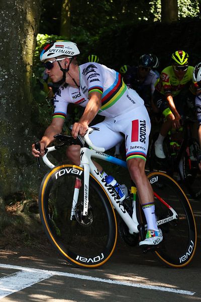 Remco Evenepoel witte broek van FreddyFinn