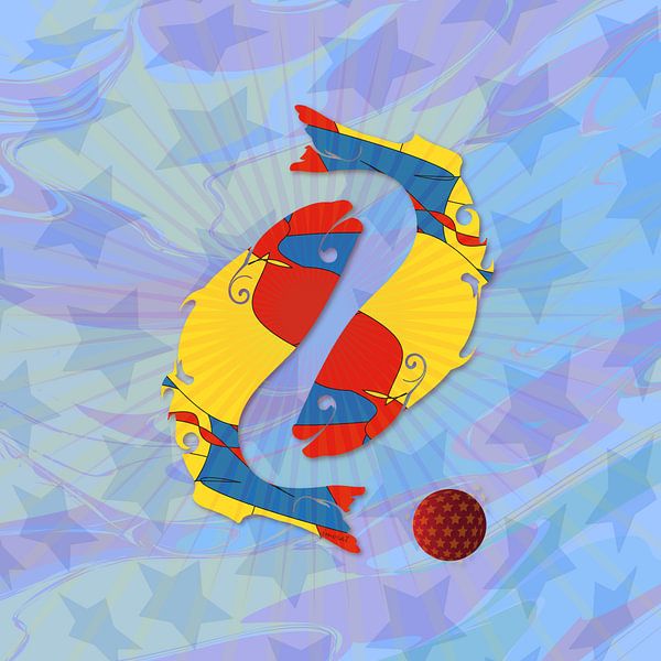 Pisces Horoscope JM051op by Johannes Murat