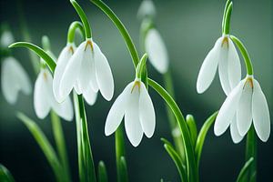 Sneeuwklokjes in de lente Illustratie van Animaflora PicsStock