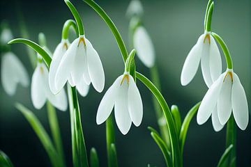 Schneeglöckchen im Frühling Illustration von Animaflora PicsStock